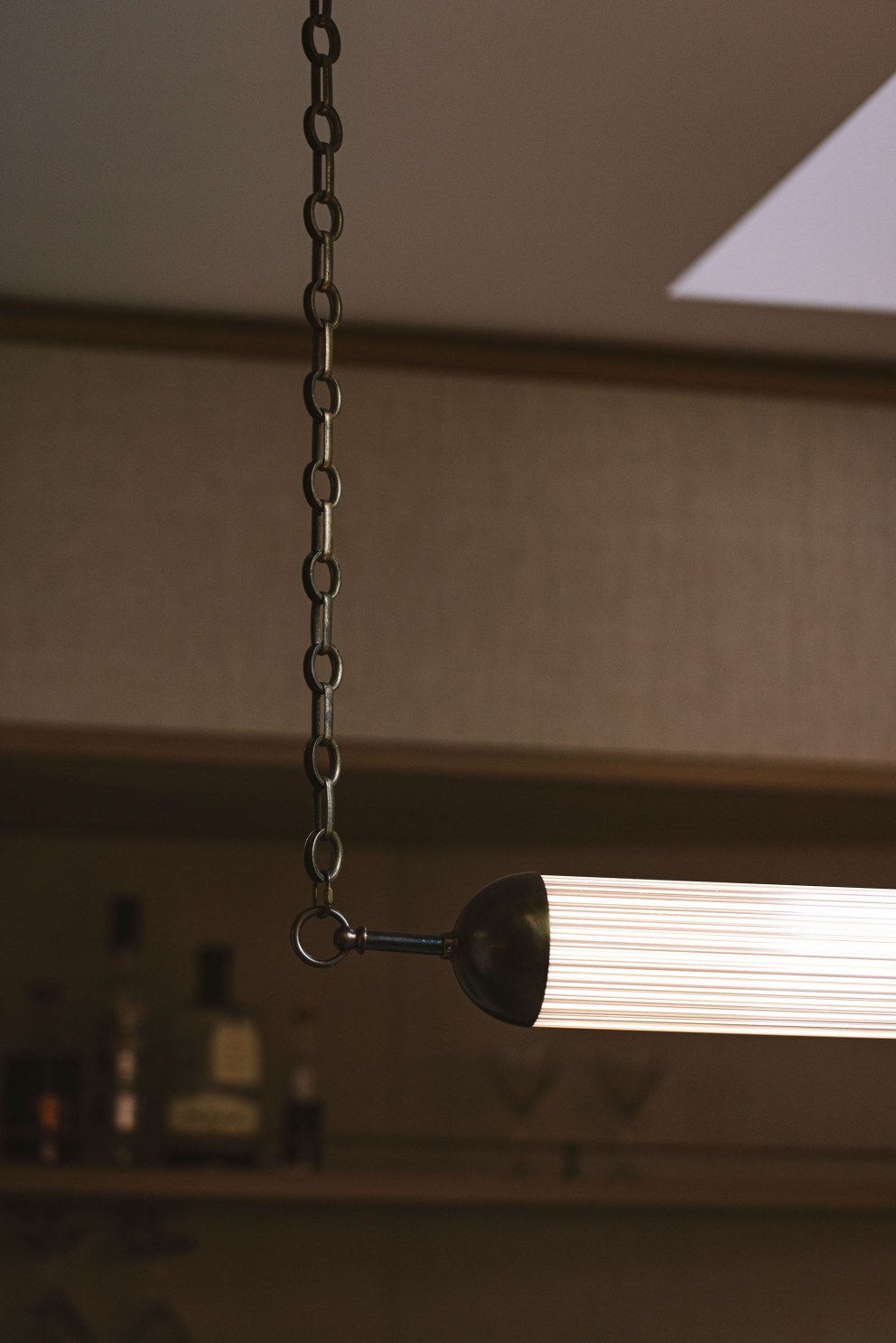 Bespoke home bar | Custom made pendant light | Interior Designers